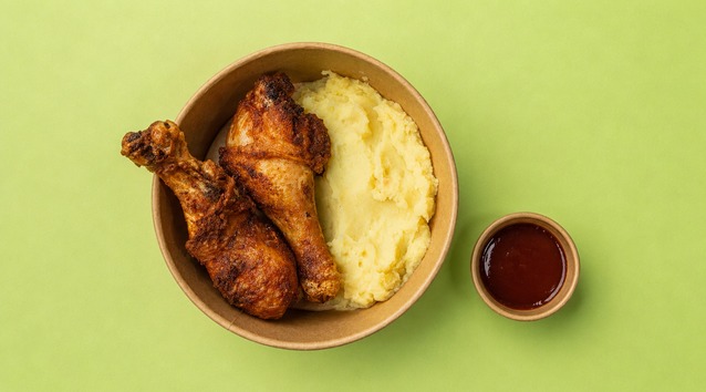 Chicken Drumstick with Mash