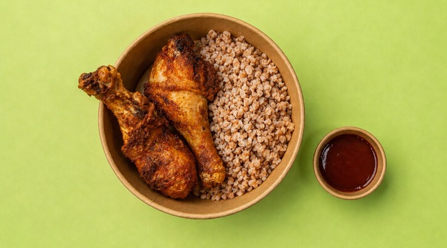 Chicken Drumstick with Buckwheat