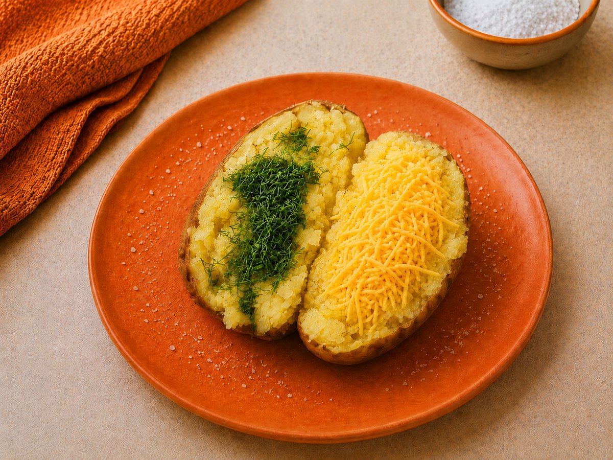 Split Potato Cheese Ham