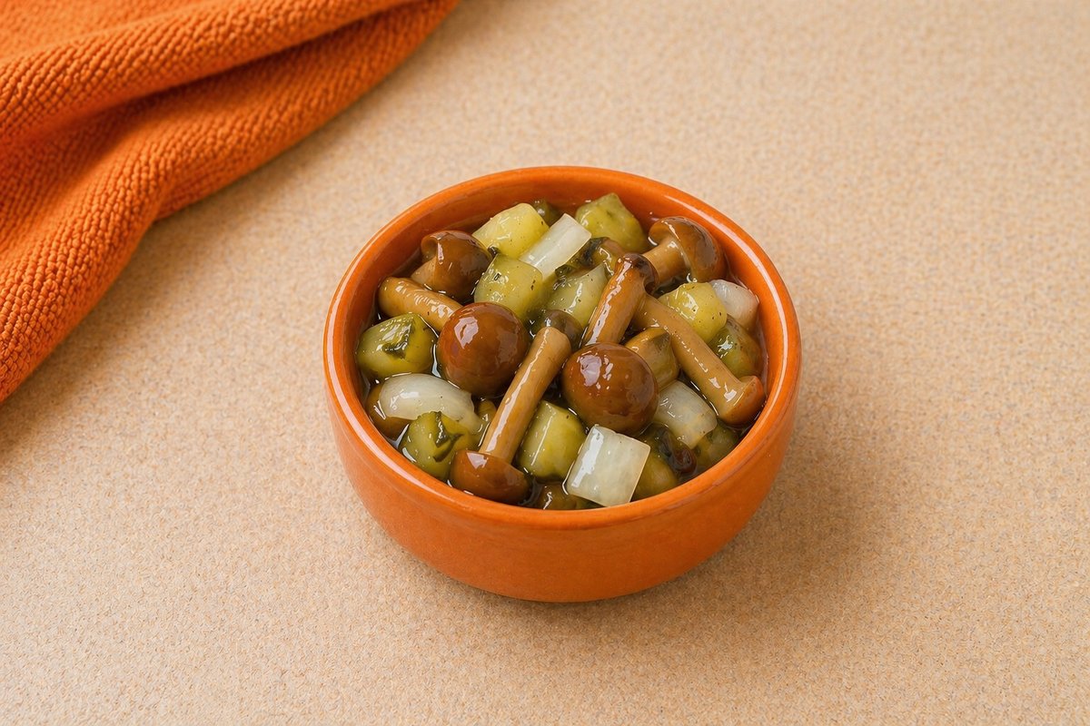 Marinated Mushroom and Cucumber